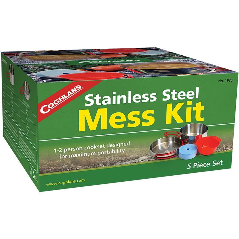 Coghlan's Stainless Steel Outdoor Camping Cooking Mess Kit, 1 of 4