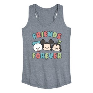 Women's - Disney - Friends Forever Graphic Racerback Tank - 1 of 4