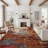 Modern Area Rugs Abstract Print Accent Carpet with Non-Slip Backing - 2 of 4