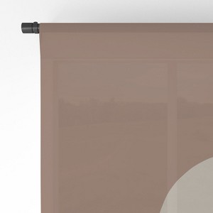 BohomadicStudio Boho Geometrics in Terra and Pink Single Panel Sheer Window Curtain - Society 6 - 1 of 3