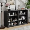 PexFix 36"x31"x16" Doorless Wood Bookshelf Storage Cabinet Bookcase&Office Cabinet for Kitchen Bedroom Entryway Living Room Dinning Room Black - 2 of 4