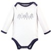 Touched by Nature Baby Boy Organic Cotton Long-Sleeve Bodysuits 5pk, Constellation - image 3 of 4