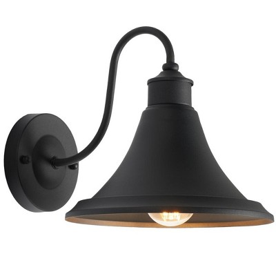Graylyn Black Steel Outdoor Wall Sconce Set of 2