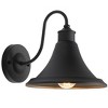 Graylyn 9" Outdoor Wall Sconce (Set of 2) - PLT7016 - Black - Safavieh - 4 of 4