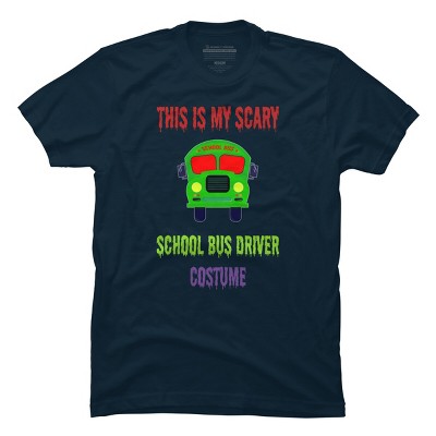 Men's Design By Humans Halloween School Bus Driver Costume By TeeShirtMadness T-Shirt