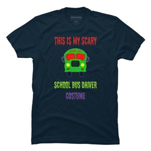 Men's Design By Humans Halloween School Bus Driver Costume By TeeShirtMadness T-Shirt - 1 of 4