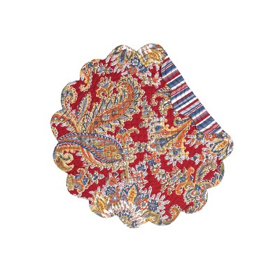 C&F Home Rhapsody Paisley Round Placemat Set of 6