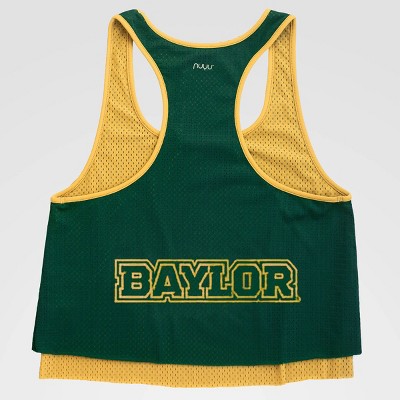 NCAA Baylor Bears Double Mesh Layer Tank Top - Green M