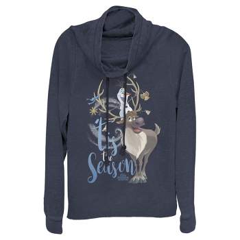 Juniors Womens 2 Sweatshirt : Frozen Target Elsa Neck Cowl Spirit Water Horse
