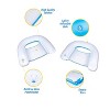 Zone Tech Inflatable Chairs - 2 Pool Floating Chairs  for Adults Perfect for Family, Party, Beach Set Blue/White - 3 of 4