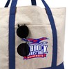 Lubbock Christian University Primary Logo Canvas Tote Bag With External Pocket, Reusable Shoulder Bag for Shopping, School, Beach - 2 of 4