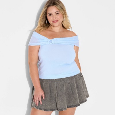 Women's Off the Shoulder Pullover Sweater - Wild Fable™