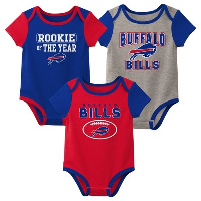 NFL Buffalo Bills Baby Boys' 3pk Bodysuit Set