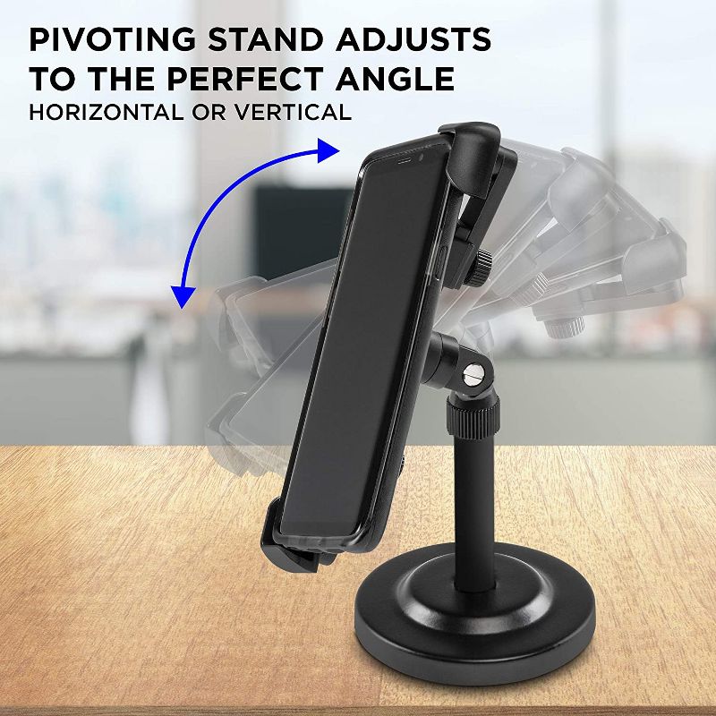 LyxPro Cell Phone Stand for Desk, Adjustable Phone Stand/Tablet Stand, 3 of 8
