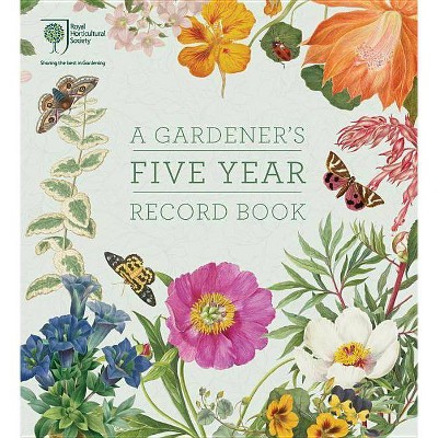 Rhs a Gardener's Five Year Record Book - (Paperback)