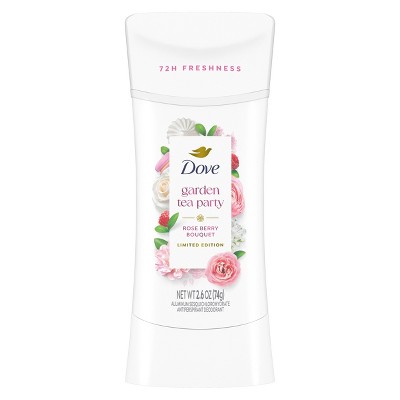 Dove Beauty Advanced Care Garden Tea Party Antiperspirant and Deodorant - Rose Berry Bouquet - Limited Edition - 2.6oz