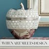 Dahlia Studios Victoire Silver and Crystal 8 1/2" High Ceramic Apple - image 2 of 4