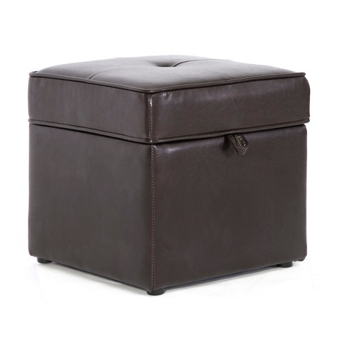 Sydney Modern Storage Ottoman Brown Baxton Studio Target