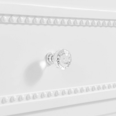 White 3-Drawer Nursery Dresser with Deep Dovetail Drawers
