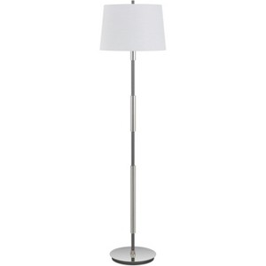 Cal Lighting 150W 3 way Ciudad metal two tone floor lamp - 1 of 4