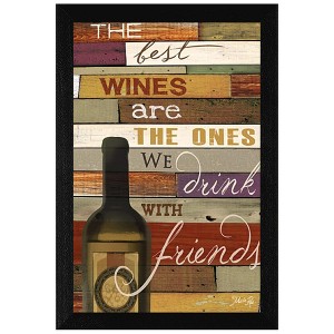 The Best Wine By Marla Rae, Printed Wall Art, Ready To Hang Framed Poster, Black Frame - 1 of 4