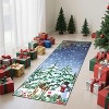TackView Christmas Rug, Washable Rugs with Non Slip TPR Backing, Snowman & Reindeer Xmas Holiday Carpet, for Laundry, Entryway - 2 of 4