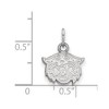 Black Bow Jewelry 10k White Gold Villanova Wildcats NCAA Extra Small Pendant - 2 of 3