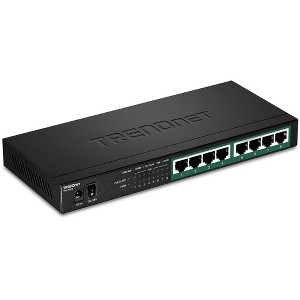 TRENDnet 8-Port Gigabit PoE+ Switch 65W Switch TPETG83 - 1 of 4