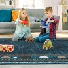 Acekool 2x6 Washable Runner Rug - Non-Slip Geometric Low Pile Carpet for Hallway, Bedroom & Laundry ,Grey - 3 of 4