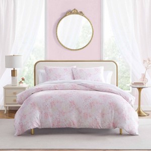 Betsey Johnson Butterfly Garden 100% Microfiber Duvet Set Pink - Betseyville - 1 of 4