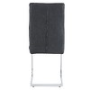 CAVINAS Modern Luxury Simple Arch Chair, PU High Resilience Dining Chair with Crazy Horse Texture and Arched Metal Leg - 2 of 4