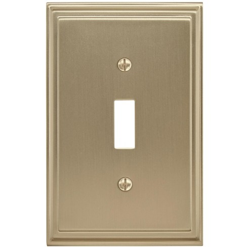 Amerock Mulholland 1 Toggle Golden Champagne Wall Plate : Target