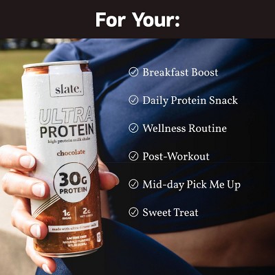 Slate Milk Chocolate Ultra 30g Protein Shake - 12pk/11 fl oz Can