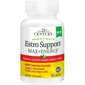21st Century Herbal Supplements Estro Support Max + Energy Tablet 30ct