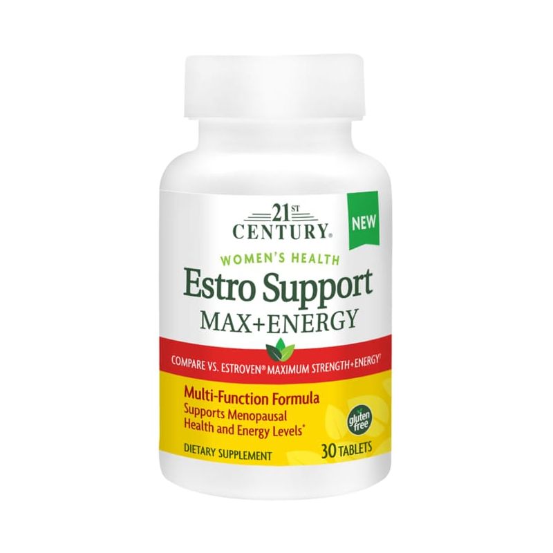 21st Century Herbal Supplements Estro Support Max + Energy Tablet 30ct, 1 of 4