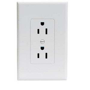 TayMac - 1 gang - Polycarbonate - Duplex Wall Plate - Masque White - Pack of 1 - 1 of 1