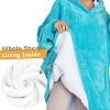 Catalonia Woman Wearable Blanket Hoodie Oversized Sweatshirt, Warm Fleece Pullover Adult Blanket, Cozy Birthday Gift for Woman Wife - 4 of 4