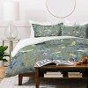 Deny Designs Rachelle Roberts Dandelion Floral Duvet Cover and Pillow Sham Green - 3 of 4