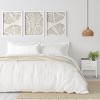 Gulches Framed Abstract Coastal Rice Paper 3-piece Shadowbox Wall Decor Set - 3 of 4