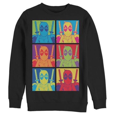 Men's Marvel Deadpool Color Panels Sweatshirt - image 1 of 3