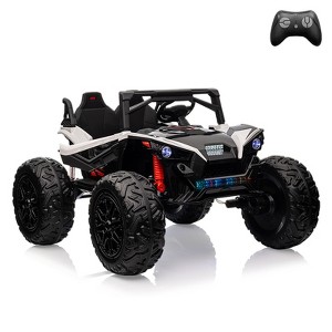 24V 2-Seater Ride On UTV with Remote Control, 10AH Battery, 400W Motors, LED Lights, Music, Horn, Suspension - 1 of 4