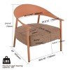 3-Piece Patio Conversation Set with 2 Cushioned Chairs and Coffee Table, Small Space Outdoor Furniture for Balcony or Porch – The Pop Home - 4 of 4