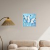 Art Remedy Textured Blue Butterflies Butterfly Wall Art Framed - 2 of 4