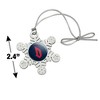 Duquesne University Primary Logo Metal Snowflake Christmas Tree Holiday Ornament - 3 of 3