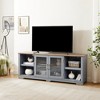 HDZNVF Modern Farmhouse TV Media Stand, Large Home Entertainment Console, for TV Up to 80 inch - 3 of 4