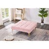 NicBex Single Sofa Bed Convertible Futon Sofa with Gold Metal Legs for Apartments or Studios - 4 of 4