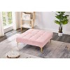 NicBex Single Sofa Bed Convertible Futon Sofa with Gold Metal Legs for Apartments or Studios - image 4 of 4