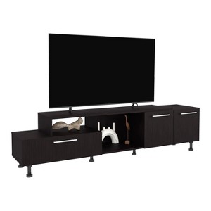 Vynxaria Modern TV Stand, 3 Doors, 1 Shelf, 50" TV Capacity, Compact Design - 1 of 4