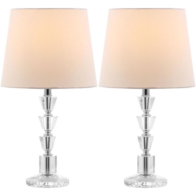 Harlow Tiered Crystal Table Lamp (Set of 2)  - Safavieh, 2 of 9