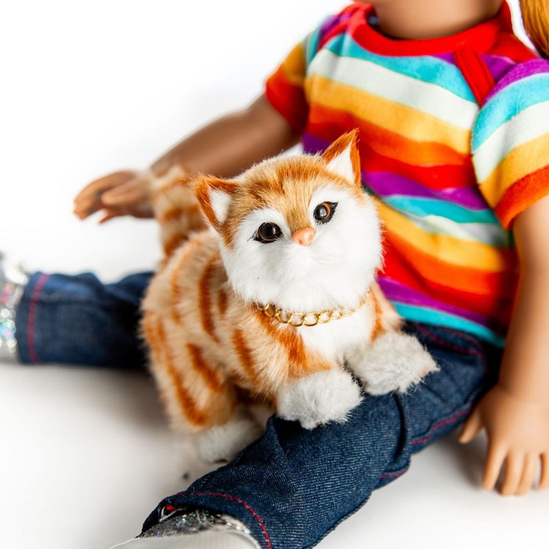 The Queen's Treasures Orange Tabby Kitty Cat Pet For 18 Inch Dolls, 4 of 9